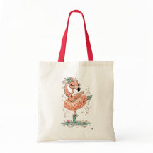 Elegant Flamingoballerina i blomning