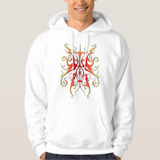Elegant Flamma Tribal Mask Abstrakt Design Hoodie