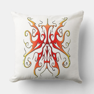 Elegant Flamma Tribal Mask Abstrakt Design Kudde