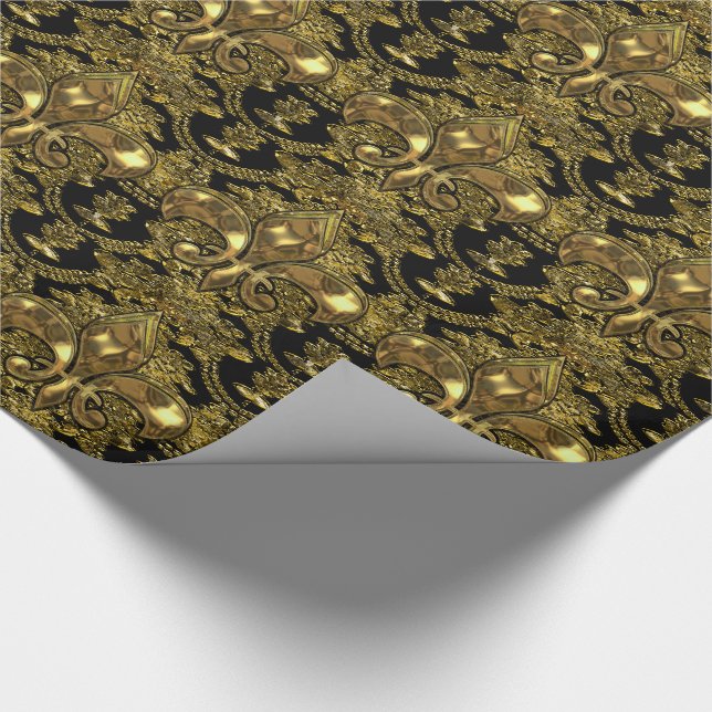 Elegant Fleur Baroque Elegant Presentpapper (Hörn)