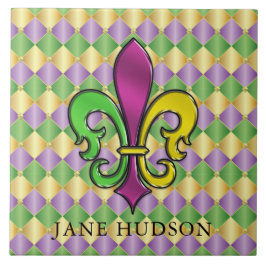 Elegant Fleur De Lis-design Keramisk Kakel