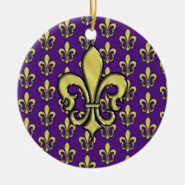 Elegant Fleur de Lis Design Ornament
