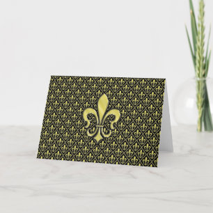 Elegant Fleur de Lis-design Visitenkort Helgkort