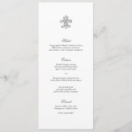 Elegant Fleur de Lis Menu 2 Meny