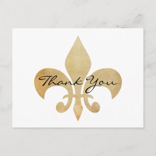 Elegant Fleur de Lis Tack vykort