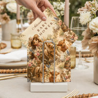Elegant flicka västern boho baby shower