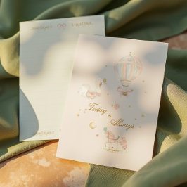 Elegant flickas födelsedagsfest Handskriven minnes Tilläggskort