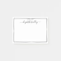 Elegant flickig monogram signatur svart vit Post-
