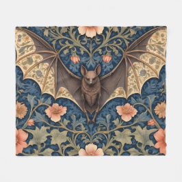 Elegant Flies Fladdermus William Morris Inspired B Fleecefilt
