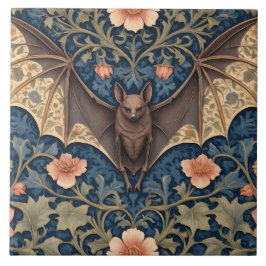 Elegant Flies Fladdermus William Morris Inspired B Kakelplatta