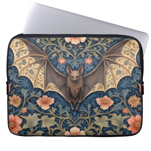 Elegant Flies Fladdermus William Morris Inspired B Laptop Fodral (Framsidan)