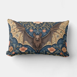Elegant Flies Fladdermus William Morris Inspired B Lumbarkudde