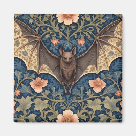 Elegant Flies Fladdermus William Morris Inspired B Magnet