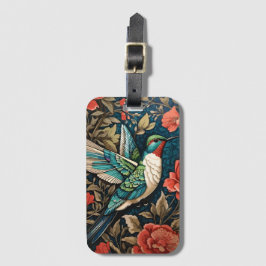 Elegant Flies Hummingbird William Morris Inspired Bagagebricka