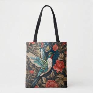 Elegant Flies Hummingbird William Morris Inspired Tygkasse