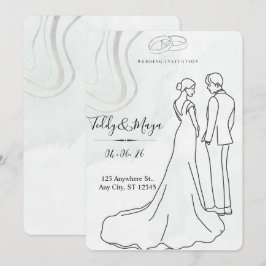 Elegant Floral Arch Wedding Suite Inbjudningar