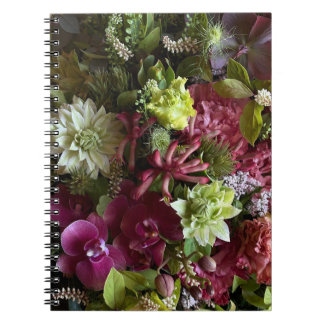 Elegant Floral Arrangement Botanical Notebook Anteckningsbok