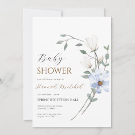 Elegant Floral Baby Shower Invitation Customizable Inbjudningar