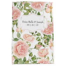 Elegant Floral Botanical Rose Pink Wedding