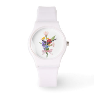 Elegant Floral Bouquet Watch Armbandsur
