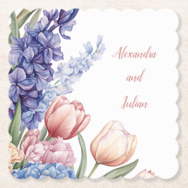 Elegant Floral Coaster Underlägg Papper