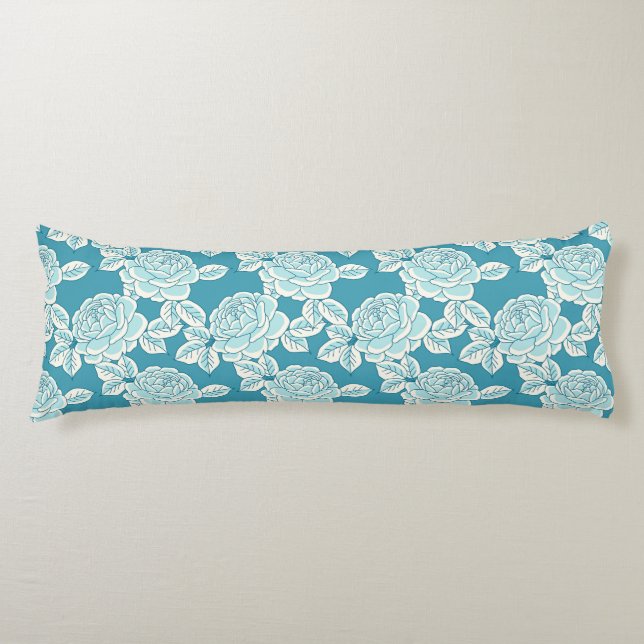 Elegant Floral Cushion with Vintage Charm Kroppskudde (Framsidan)