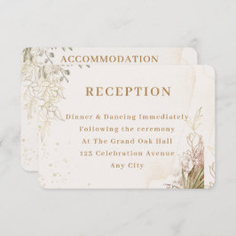 Elegant Floral Enclosure Card  Tilläggskort