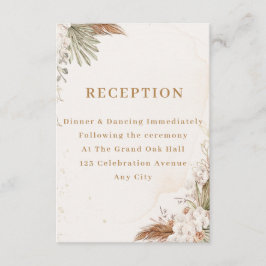 Elegant Floral Enclosure Card  Tilläggskort