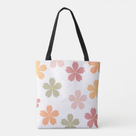 Elegant floral estetisk jätte tote  tygkasse