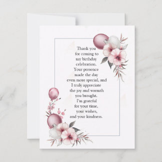 Elegant Floral Frame Tack Kort