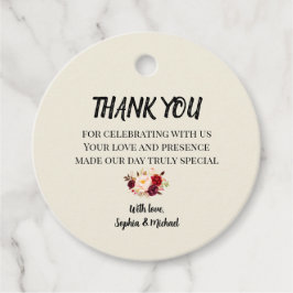 Elegant Floral Gåvor Etiketter