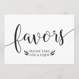 Elegant floral gåvor vigseldekoration skylt inbjudningar