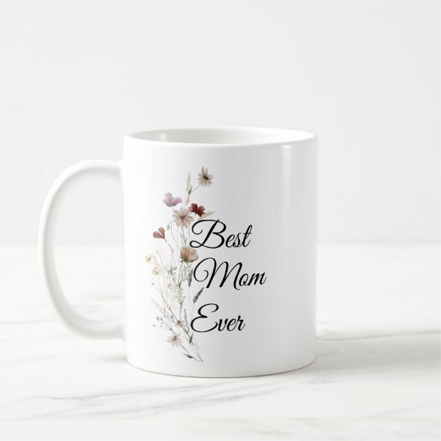 Elegant Floral Gift for Mother Kaffemugg (Vänster)