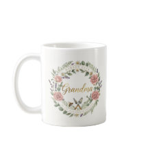 Elegant Floral Illustration Mormor Trädgårdsentusi