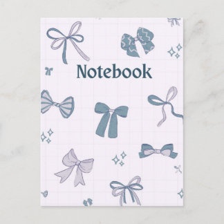 Elegant Floral Line Art Anteckningsbok | Minimalis Vykort