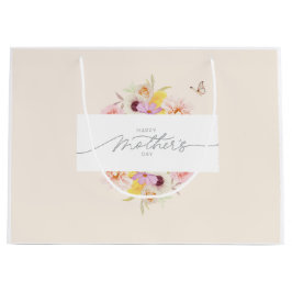 Elegant Floral Mother's Day Gift Bag