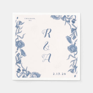 Elegant Floral Napkins Pappersservett
