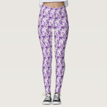 Elegant floral pattern in purple tones
