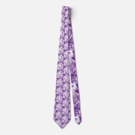 Elegant floral pattern in purple tones slips