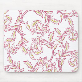 Elegant Floral Pattern Mouse Pad – Aesthetic Works Musmatta