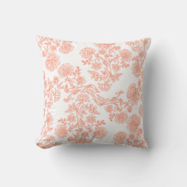 Elegant Floral Pattern Throw Pillow – Modern  Kudde
