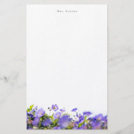 Elegant floral Personalized Brevpapper