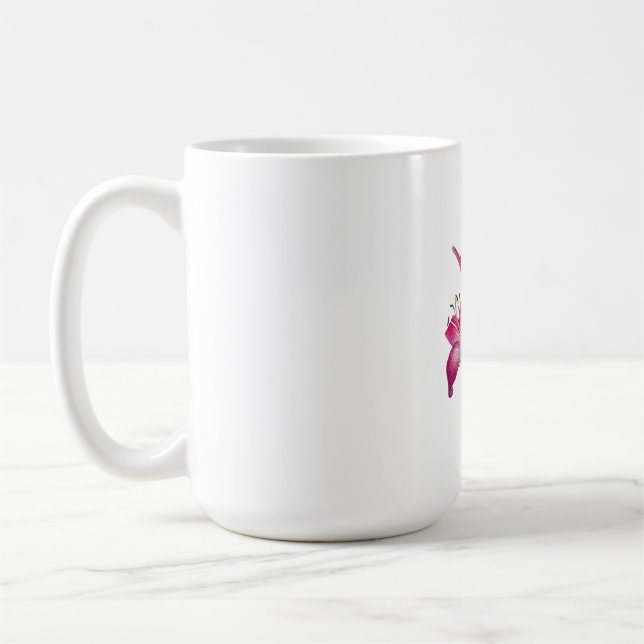 Elegant Floral Print Ceramic Mug Kaffemugg (Vänster)