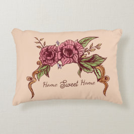 Elegant Floral Prydnadskudde