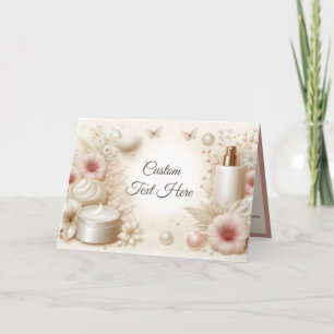 Elegant floral skönhet Kosmetisk Personlig Kort