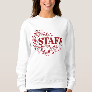 Elegant Floral STAFF Sweatshirt for Shops, Events T Shirt