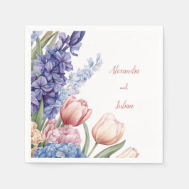 Elegant Floral Table Napkin Pappersservett