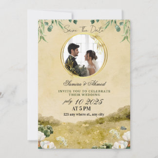  Elegant Floral Wedding Invitation | Classic & Mod Inbjudningar