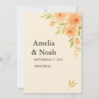 🌸 Elegant Floral Wedding Invitation 🌸 Inbjudningar