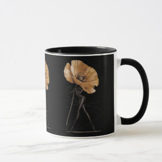 Elegant florgudinna modeillustration mugg